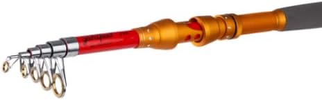 GOLDFEEL 6.9 Ft Carbon Fiber Fishing Rod and Reel Combo - Medium Power Fast Action Spinning Rod with Pre-Spooled Reel, Portable Travel Case for Saltwater Freshwater Fishing