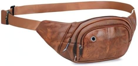 DAITET Crossbody Fanny Pack for Men&Women,Large Waist Bag & Hip Bum Bag with Adjustable Strap for Outdoors Workout Traveling Casual Running Hiking Cycling