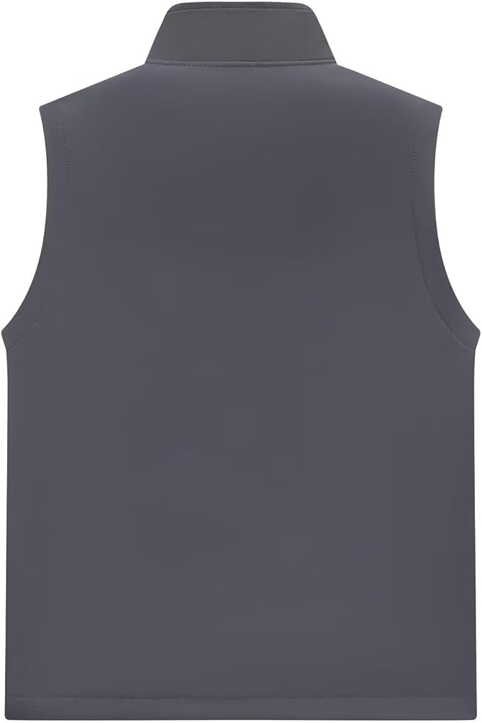 Men's Lightweight Softshell Vest Outerwear Windproof Sleeveless Jacket for Golf Running Hiking