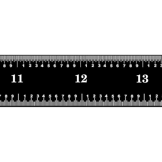 PEC Tools Flexible 24-inch Ruler, Stainless Steel, High Contrast, 1/32“, 1/64”, 1/50“, 1/100” High-Precision Ruler, Suitable for Precision Workshops and Laboratories, Made in USA