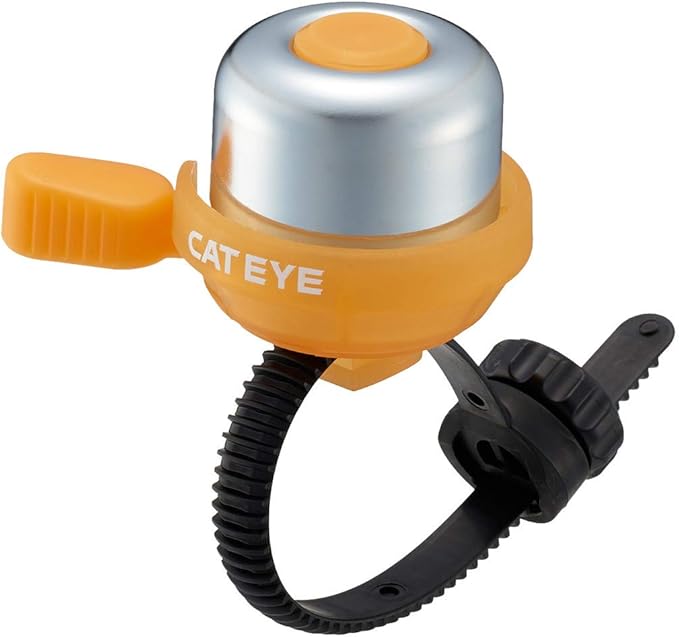 CATEYE PB-1100P Wind Bell – Colorful Brass Bike Bell, Youth Cycling Safety, Tool-Less FlexTight™ Mount Fits Road, MTB, Kids Bicycles, Loud 60 Decibel Ring Sound