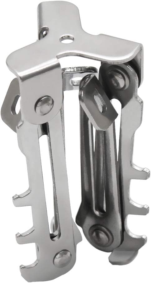 MCAMPAS Mini Fuel Can Stabilizer Stand, Foldable 304 Stainless Steel Tripod for Camping Stoves, Butane/Propane Canisters - Outdoor Hiking Cooking Gear