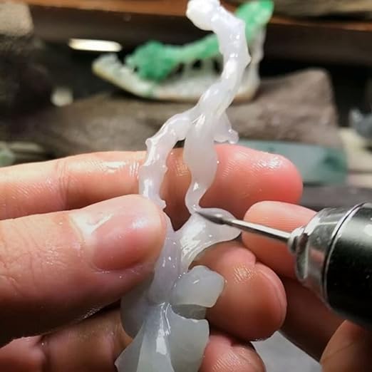 ๐๐ฎ๐จ ๐ค๐ 9 Pcs Diamond Burr Sets, Stone Carving Tool with 3/32 Inch Shank Fits For Dremel Rotary Tool