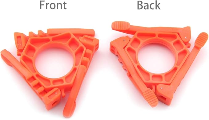 Fuel Can Stabilizer Canister Stand Gas Tank Bracket Stove Standard Bottle Shelf Tripod Folding Canister Stand (Orange)