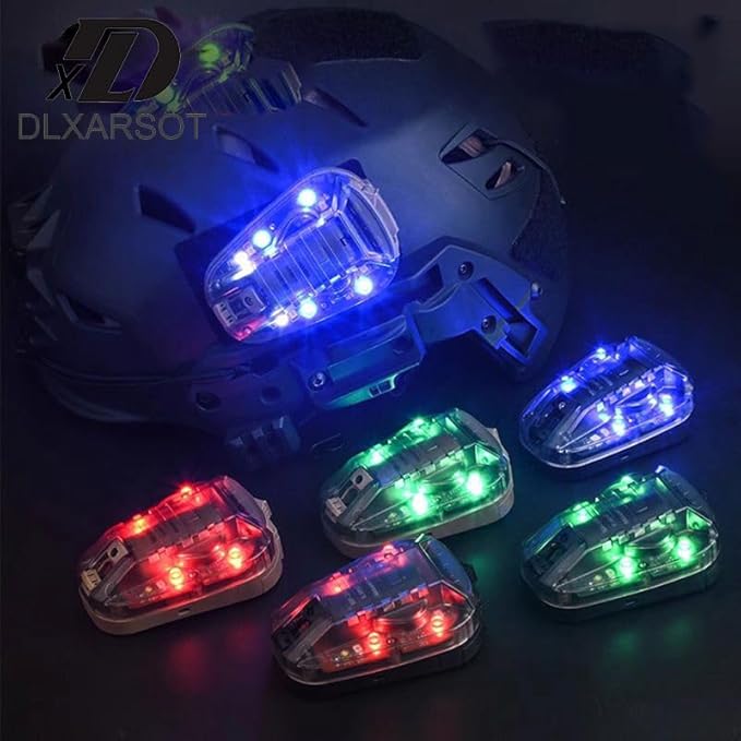 Tactical Helmet Light Signal Light Military IFF Helmet Light Flashlight Survival Signal Light for Outdoor Sports with LED + IR/Strobe