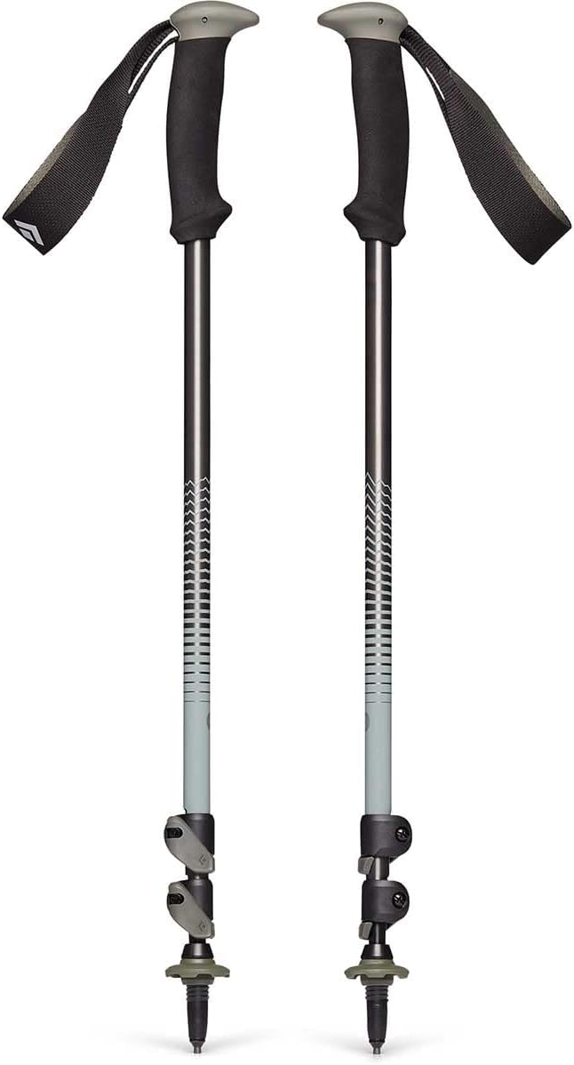 BLACK DIAMOND Trail Back Trekking Poles, Pair of 2 Lightweight Collapsible Aluminum Hiking Sticks for Trekking & Backpacking
