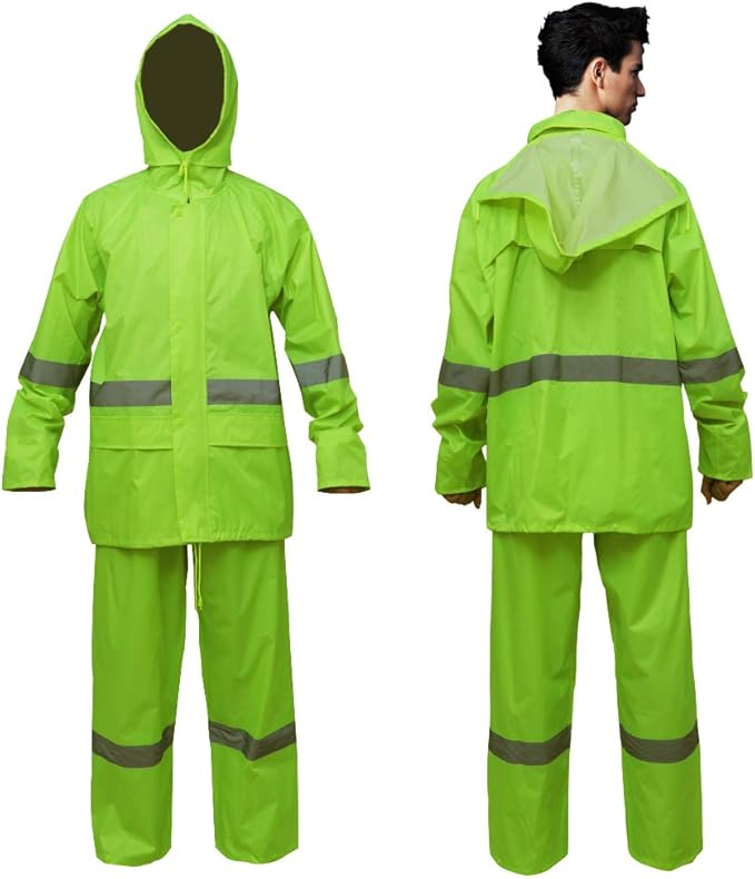 RainRider Rain Jacket Pants Suits for Men Women Waterproof Lightweight Rain Gear Workwear