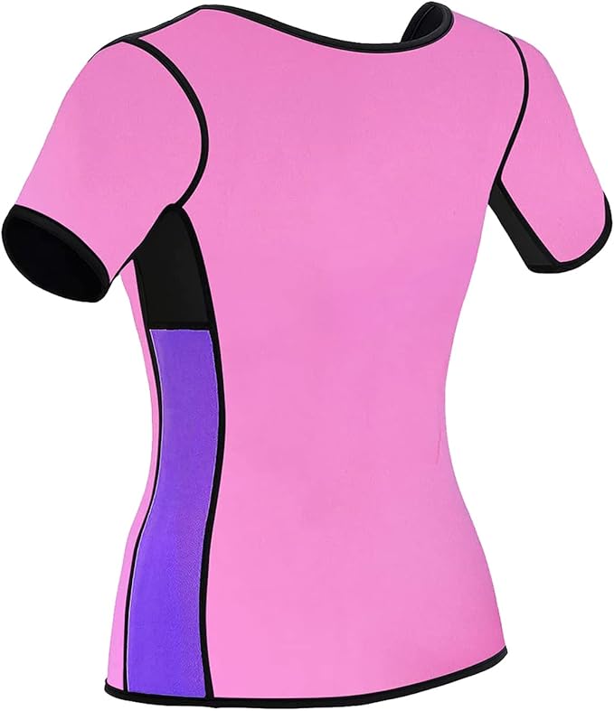 NonEcho Women Sauna Sweat Suit Sleeve Spa Cami Hot Neoprene Slimming Workout Vest Body Shaper Waist Trainer Top