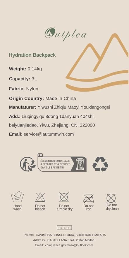 Small Lightweight Hydration Backpack with 2L Water Bladder for Race, Lightweight Running Water Vest for Hiking