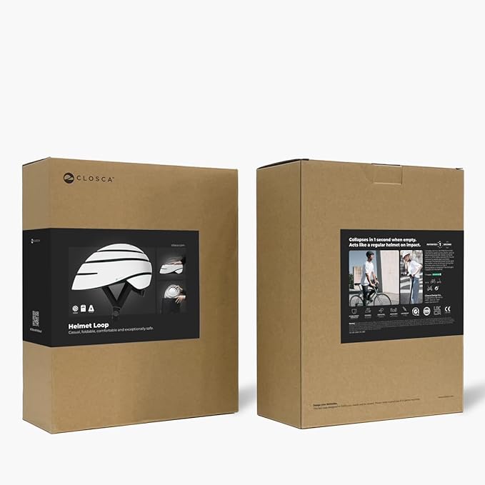 CLOSCA. Foldable Helmet. The Bike Helmet for Women and Men. Certificate for Bicycle, Scooter, Electric Bicycle, Inline Skates and Skateboards.