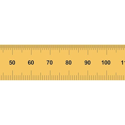 PEC Tools Rigid 6" x 150mm Ruler, Titanium Nitride Coating, Accuracy 1/32“, 1/64”, 0.5mm, 1mm, Suitable for Engineers and Technicians Working Between Imperial and Metric Systems. Made in USA