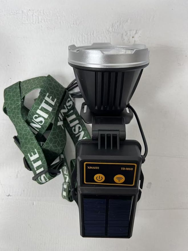 LED Rechargeable Headlamp, Super Bright Headlamp with Motion Sensor, Solar Charging, 3 Modes Waterproof Headlamps for Outdoors, Camping, Hiking, and Emergencies
