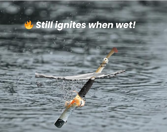 Fire Starter Kit with Magnesium Shavings and Waterproof Matches – Multiple Options with Ferro Rod and Fire Rope for Camping, Emergency, Bushcraft, Survival