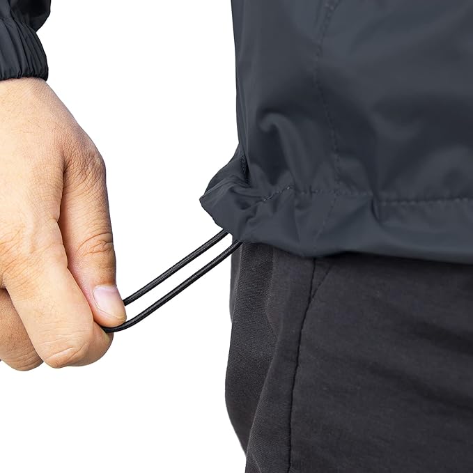 33,000ft Packable Rain Jacket Men's Lightweight Waterproof Rain Shell Jacket Raincoat with Hood for Golf Cycling Windbreaker