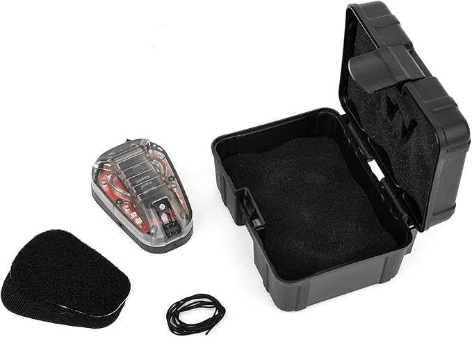 NOBUHIRO Tactical Helmet Signal Light Optional 4 Modes with Visible LED + IR Constant-on/Strobe, Waterproof Ladybird Survival Identification Lamp for Outdoor Sports