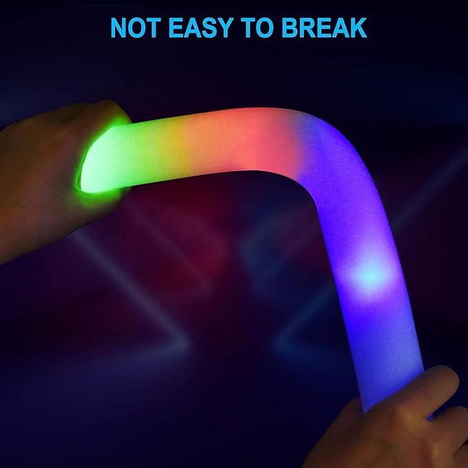 Foam glow sticks,68pcs Glow stick glow in the dark party supplies Party Favors with 3 Modes Colorful Flashing light up sticks for Wedding party,Birthday kids