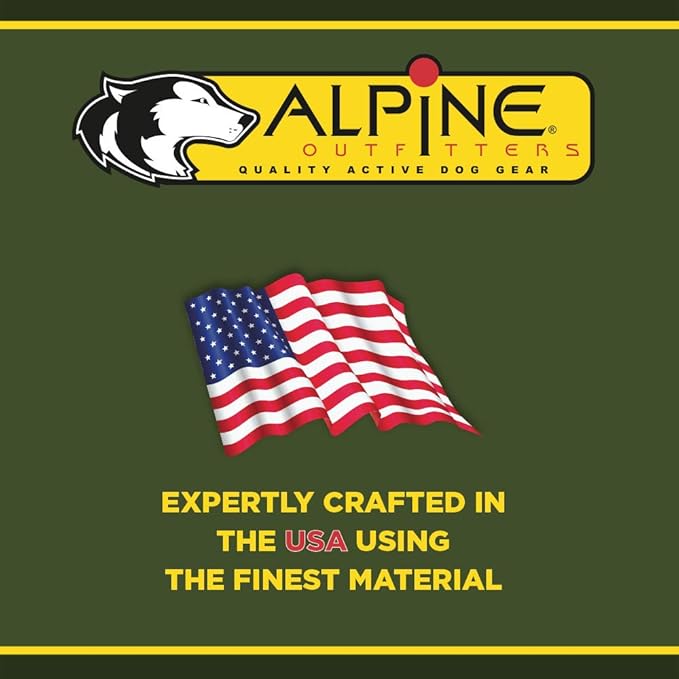 Alpine Outfitters Adventure Trekking Trail Backpack for Dogs. for Use with Urban Trail Harness for Hiking, Walking and Exploring. Handmade in The USA! (Small Blue)