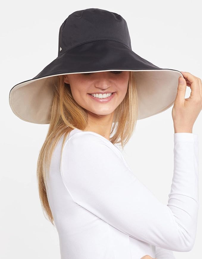 Solbari Ultra Wide Brim Sun Hat UPF50+ Packable UV Sun Protection Hats with Full Coverage Brim