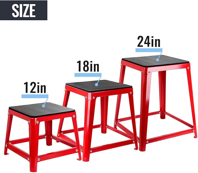 Plyometric Boxes Box Set and Box Options Plyometric Platform and Jumping Agility Box for Training Conditioning Strength Training