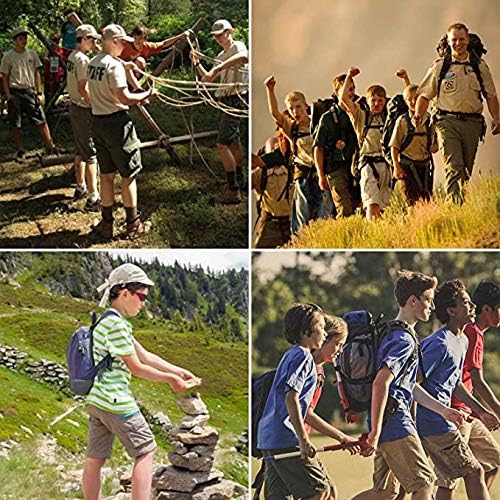 JOMLUN Boy’s Scout Pants Convertible Hiking Quick Dry Zip Off Pants Outdoor Climbing Casual Trouser Kids Youth Cargo Pants