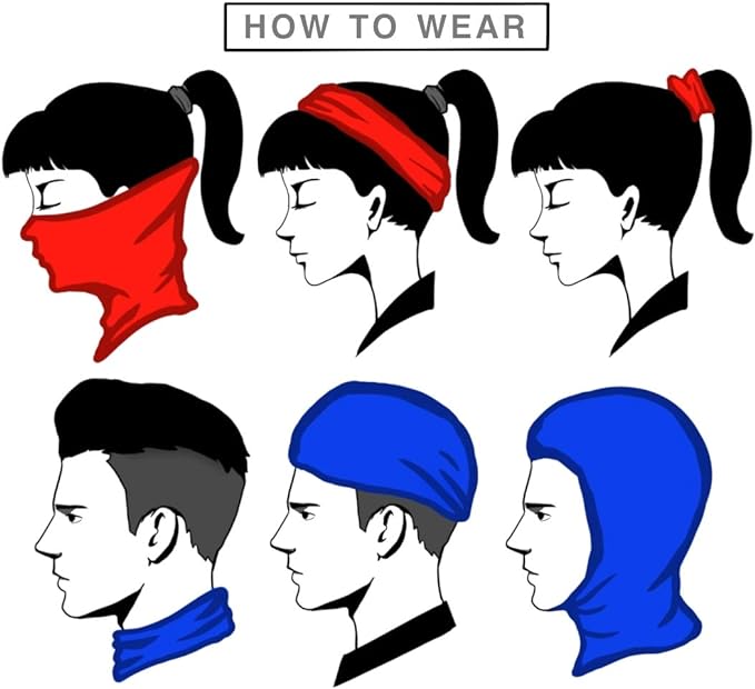 Neck Gaiter Face Cover - Sun Protection Mask Balaclava for Men and Women