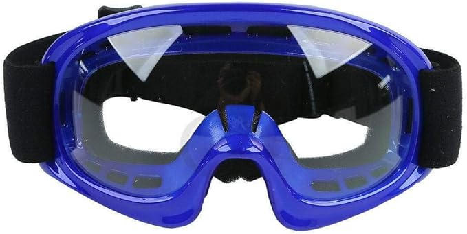 SLMOTO Dot Youth Kids Helmet Motocross Offroad Street Helmet Motorcycle Helmet Dirt Bike Motocross ATV Blue Flame Design Helmet+Goggles+Gloves