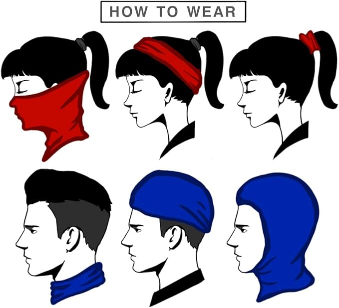 Neck Gaiter Face Cover - Sun Protection Mask Balaclava for Men and Women