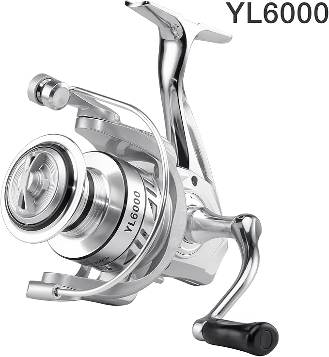 HAUT TON Spinning Reel 8000/9000/10000/12000/14000,6+1BB Metal Surf Fishing Reels,4.8:1 Gear Ratio 55lbs Drag Heavy Long Casting Inshore Saltwater Monster Fish
