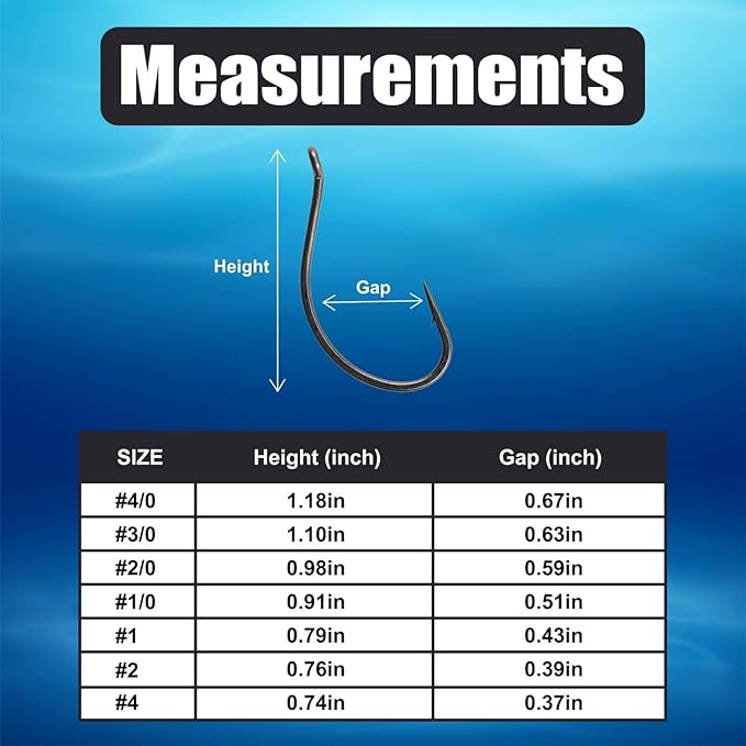 Reaction Tackle Dropshot Hooks – Split Shot or Drop Shot Fishing Hooks for Bass, Walleye & More (50-Pack)