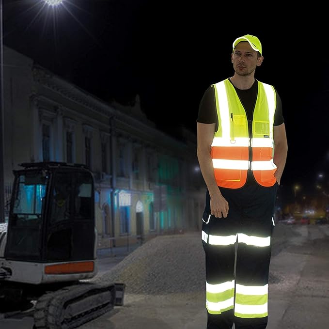 A-SAFETY High Visibility Reflective Safety Vest Customize Logo (XS-8XL)