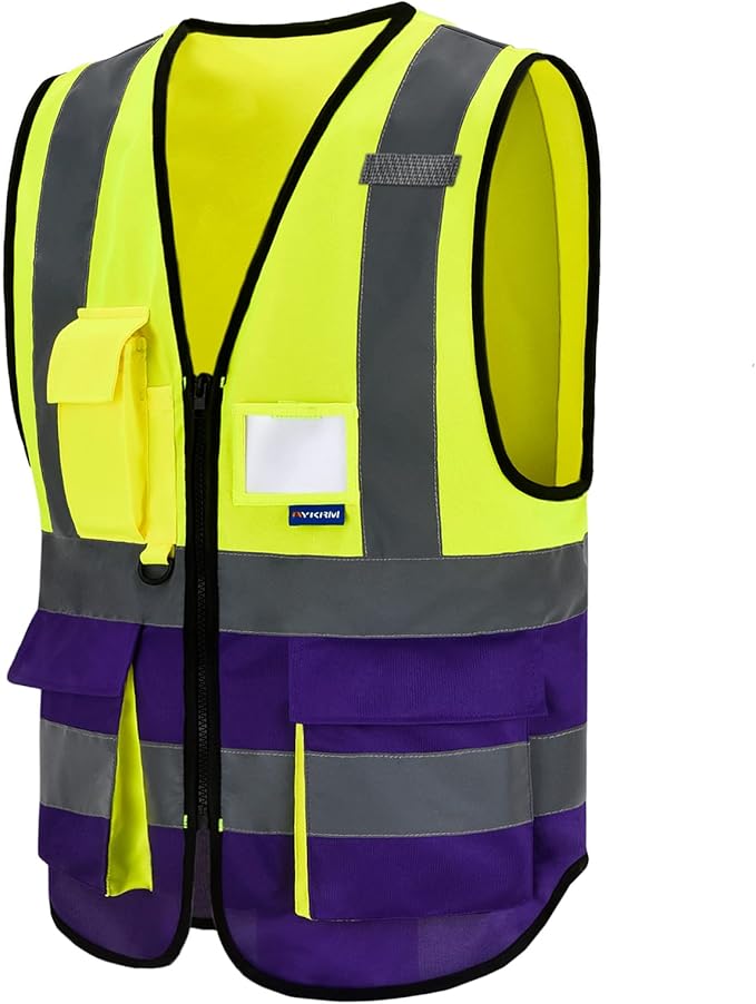 A-SAFETY High Visibility Reflective Safety Vest Customize Logo (XS-8XL)