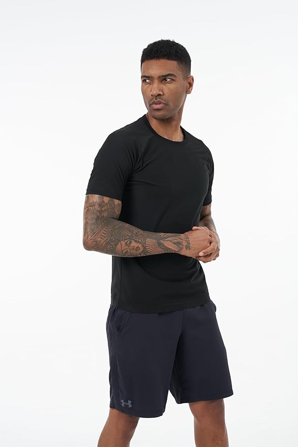 Sauna Sweat Suits Shirt Waist Trainer for Men Compression Vest Workout Gym Clothes Sweat Enhancer Short Sleeve