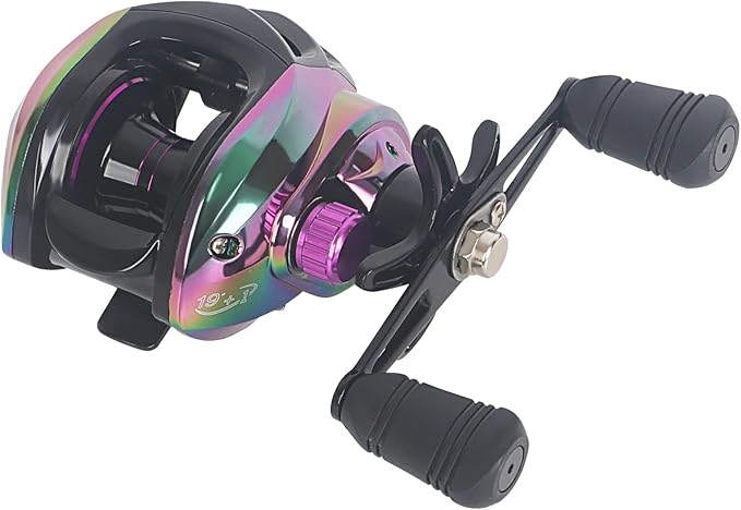 Baitcaster Reels, Lightweight Bait Caster Reel - 7.2:1 Gear Ratio, Up to 22lbs Drag Capacity, Magnetic Brakes, Perfect for Saltwater Fishing and Surf Fishing Rods