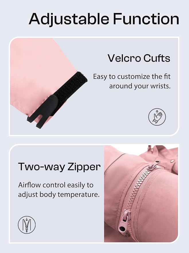 Womens Waterproof Rain jacket Lightweight Active Outdoor Raincoat with Removable Hood