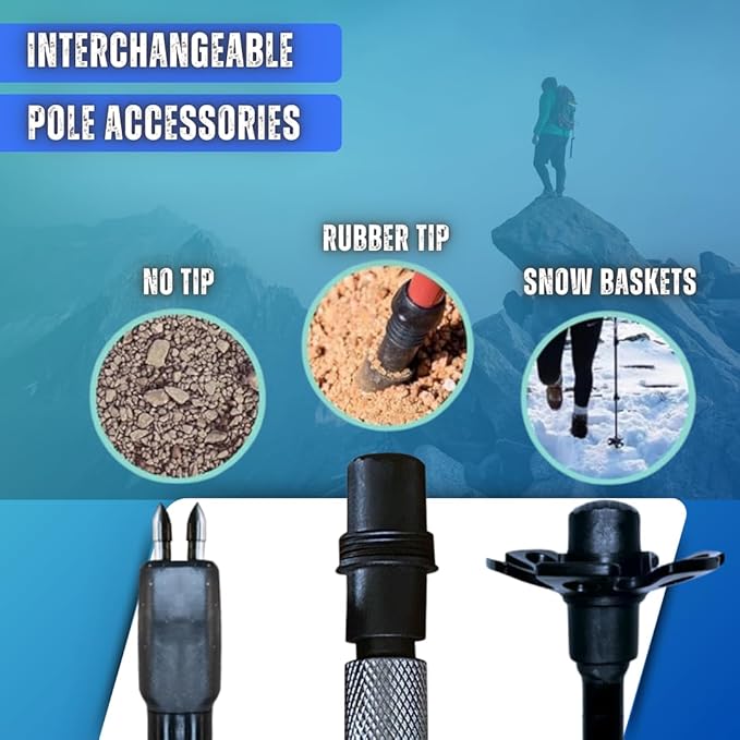 Tactical Walking Stick Staff Self Defense Stun Gun, 2 Bright LED Light Modes, Military Grade Aluminum, USB Charging Port/Fan, Outdoor Adventures, Trekking, Survival Hiking Tactical Tool