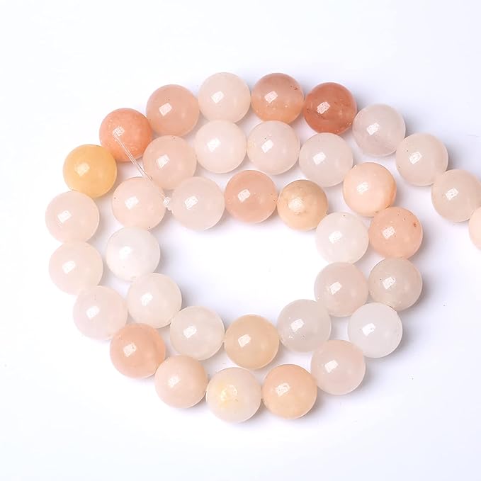 8MM 45PCS Natural Stone Pink Aventurine Loose Beads for Jewelry Making DIY Bracelet