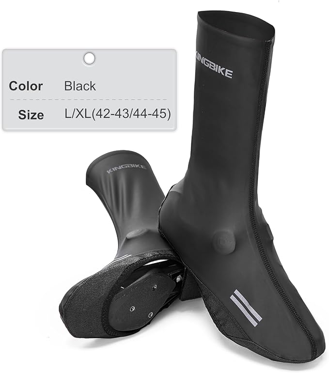 KINGBIKE Cycling Shoe Covers Overshoes Mountain/Road Water Repellent Windproof for Lock Shoes Protection Men Women