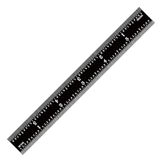PEC Tools 6-inch Stainless Steel Rigid Ruler, 0.035" Thick X 3/4" Wide, High Contrast, 1/32", 1/64", 1/50", 1/100" High-Precision Ruler, Made in USA