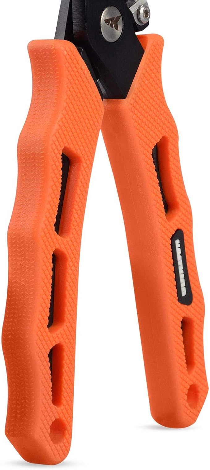 KastKing Cutthroat 7 inch Fishing Split Ring Pliers, 420 Stainless Steel Fishing Tools, Saltwater Resistant Fishing Gear, Tungsten Carbide Cutters