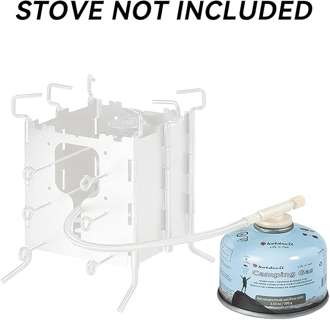 Hotdevil Isobutane Fuel Canister 100 Gram Camping Stove Fuel Butane Propane Blend Camping Fuel Gas Canister Backpacking Fuel Light-weight Compact Camping Fuel Mini Propane Tanks Camp Stove Fuel 3.53oz