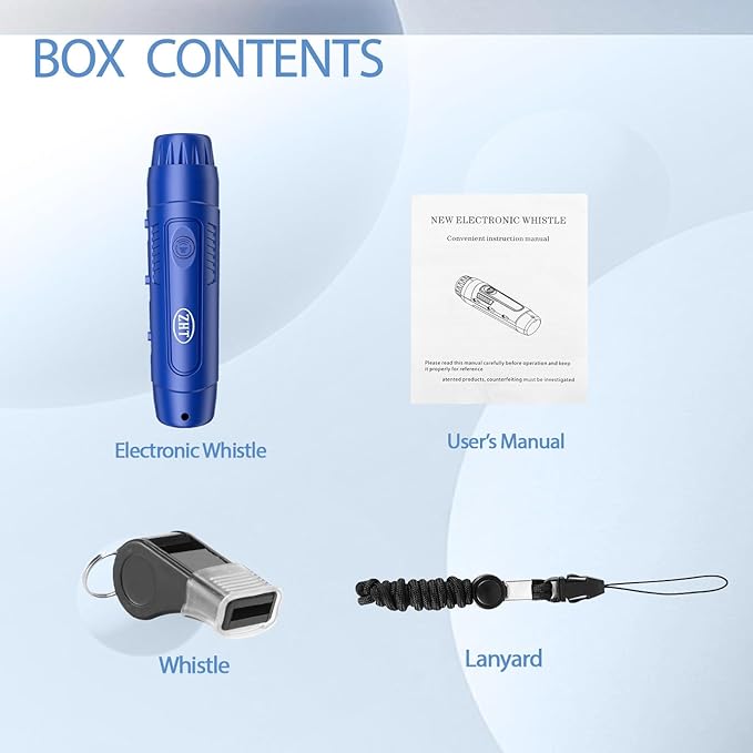 ZHT Electronic Whistle for Coaches, Referees, Teachers - 3 Tones & 3 High Volume, Handheld Whistles with Lanyard - Sports Whistle for Volleyball Soccer, Outdoor Camping, Emergency Safety