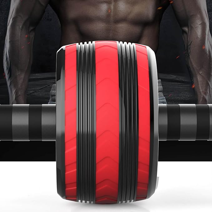 AB Wheel Roller, Exercise Abdominal Fitness Wheel, Work-out Strength-Training Roller, 11.2"W