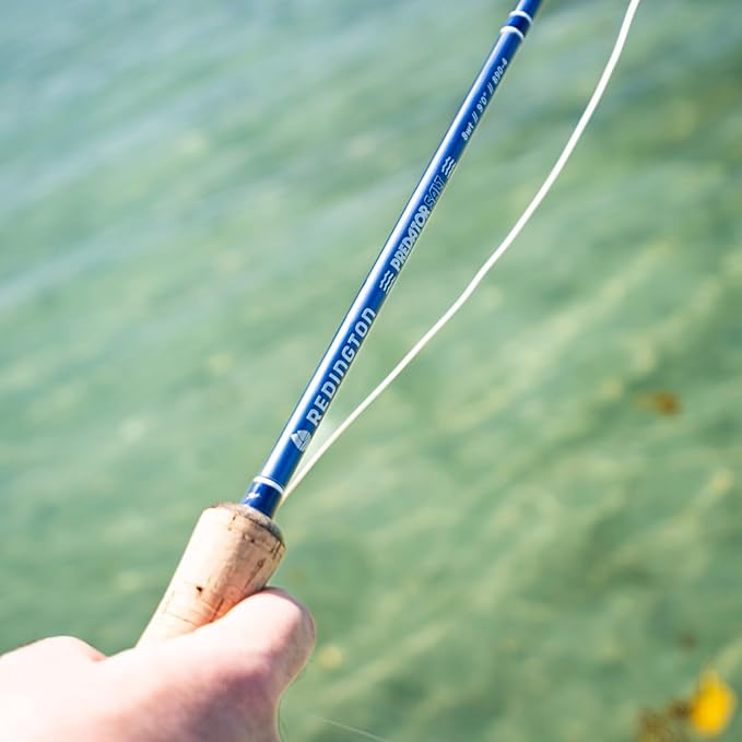 Redington Predator Salt Fly Rod – Fast Action Saltwater Fly Rod with Travel Case – Full-Wells Grip, Anodized Reel Seat, Chrome Guides – Striper, Redfish, Bonefish, Tarpon, Permit - 4PC