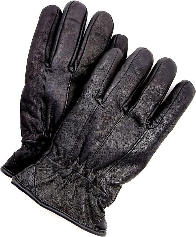 Riparo Winter Gloves for Men, Leather Winter Gloves for Cold Weather, Snow Gloves for Motorcycle Driving Hiking Outdoor