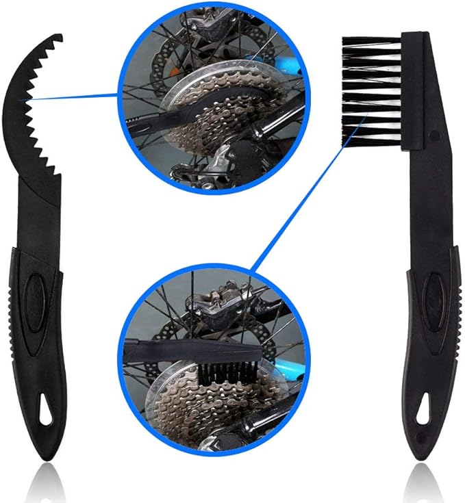 MMOBIEL Motorcycle Chain Cleaning Brush Kit Cleaner for Motorcycle, Bicycle and Mountain Bike – 4 Pcs Cleaning Brush Tool - Bike Cleaning Tool – Bicycle Chain Cleaner