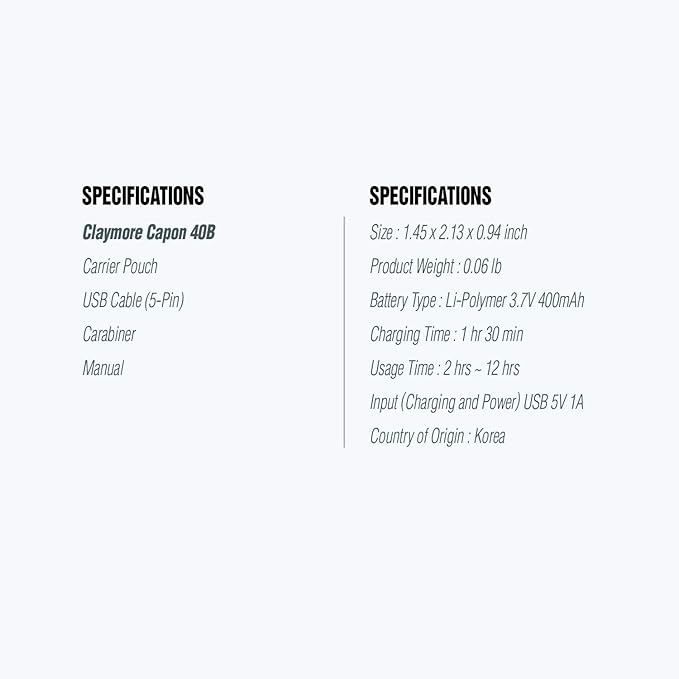 Claymore Capon 40B Tan Clip-On Cap Light – USB-C Rechargeable 230LM LED Headlamp | 3 Light Modes 180° Adjustable Beam IP54 Water Resistant Up to 12 Hrs Runtime for Camping, Running, Outdoor