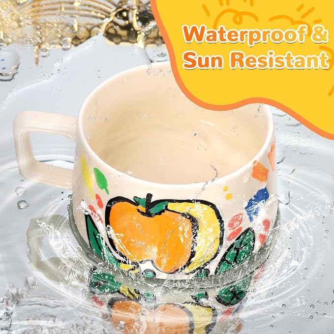 60 Colors Dual Tip Acrylic Paint Markers Automatic Ink Control Acrylic Paint Pens, Fine & Brush Tip Acrylic Markers Set for Christmas Decorations, Glass, Stone, Wood, DIY & Art Supplies