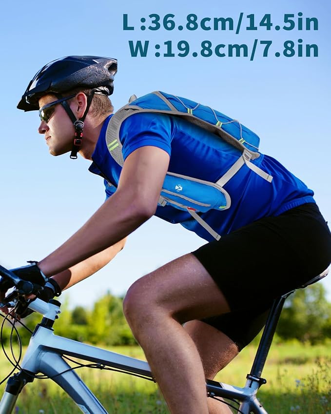 Running Hydration Vest with a 2L Water Bladder, Hydration Pack Lightweight Water Backpack for Running Hiking Cycling Marathon Trail for Men Women