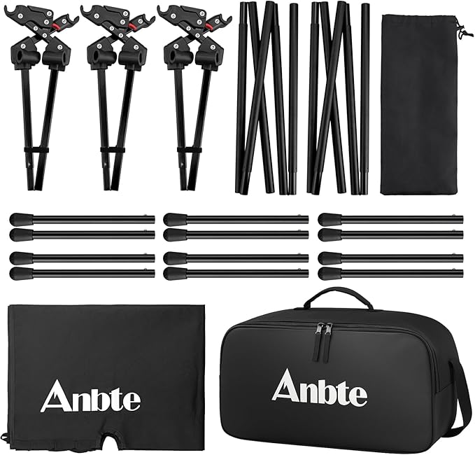 Ultralight Camping Cot with Storage Net & Bag, Height Adjustable Support up to 400lbs, Comfortable Portable Cots for Adult Folding Bed for Camping, Hiking, Travel, Truck, Beach, Office, Black