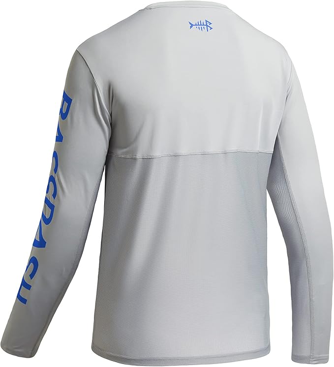 BASSDASH Fishing T Shirts for Men UV Sun Protection UPF 50+ Long Sleeve Tee T-Shirt